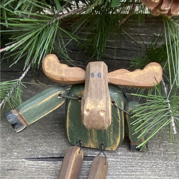 Moose Sitting on Shelf - Picture 2 of 9